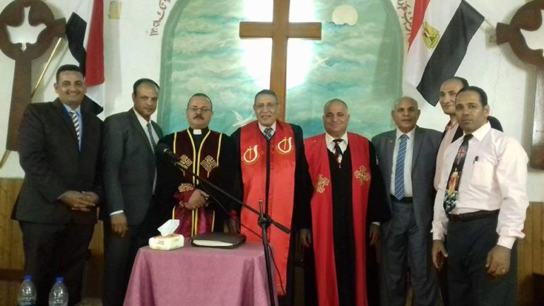 The reopening of the "Bethel Church" in Minya City was attended by government and church representatives. (Photo: World Watch Monitor)