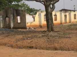 A burned church in a village in Southern Kaduna, northern Nigeria. Violence attributed to militant Fulani herdsmen in Nigeria reached a record high last year.(Photo: World Watch Monitor)