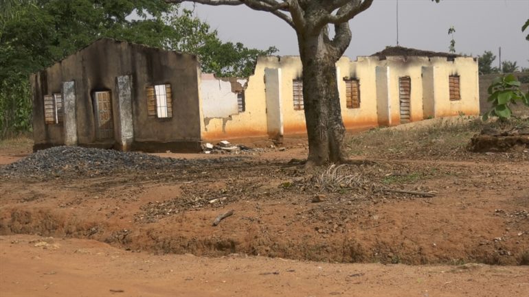 A burned church in a village in Southern Kaduna, northern Nigeria, where this year alone hundreds of people have been killed in violence caused by Boko Haram and in clashes with (Muslim) Fulani herders. (Photo: World Watch Monitor) 