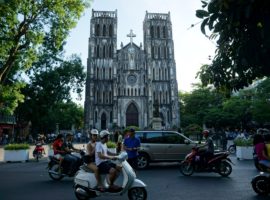 St Joseph's Cathedral in Vietnam's capital Hanoi also faced challenges over ownership of the land next to the church which led to protests in 2008. (Photo: World Watch Monitor)