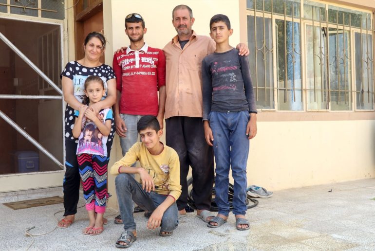 Noeh with his family: his parents Hathem and Almas, and siblings Sam (17) Jan Hannah (14), and Salina (7). (Photo: World Watch Monitor)
