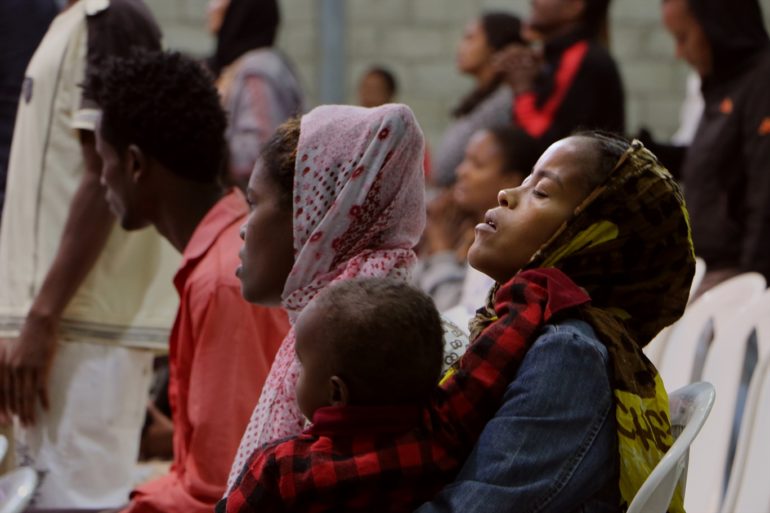 Christians worship during a church service in a town in central Ethiopia. (Photo: World Watch Monitor, 2016)