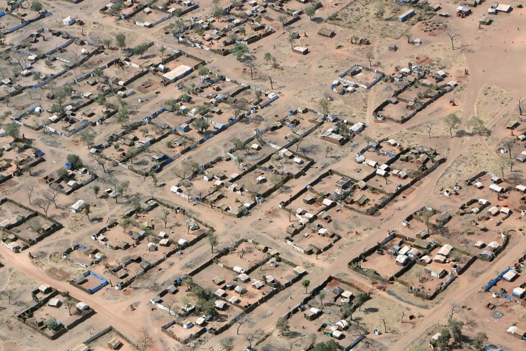 Refugee camp housing some of the thousands of people displaced by conflict in Sudan (World Watch Monitor)