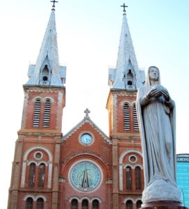Notre Dame Catholic Cathedral in Ho Chi Minh City, Vietnam