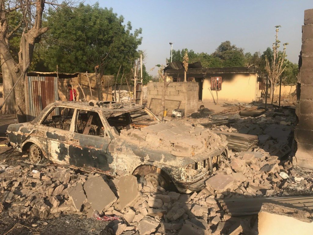 Villages in Adamawa state were destroyed in the 4 December attack by Fulani herdsmen and Nigeria's Air Force (Amnesty International)