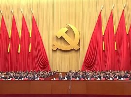 The opening ceremony of the 19th National Congress of the Communist Party of China in Beijing, held in October 2017. The Congress is the most important political event in China where decisions taken by the Central Committee are endorsed. (Photo by Prachatai via Flickr; CC 2.0)