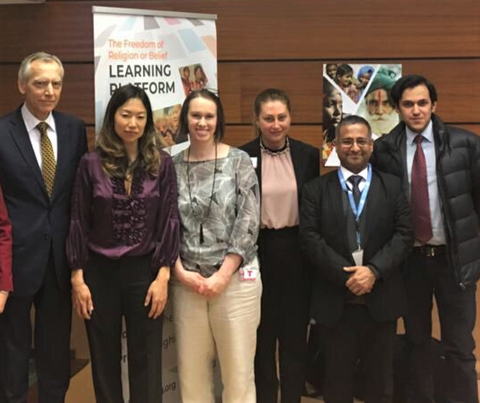 Jan Figeľ, Katherine Cash, Ahmed Shaheed and others at the UN launch of the NORFoRB Learning Platform (NORFoRB)
