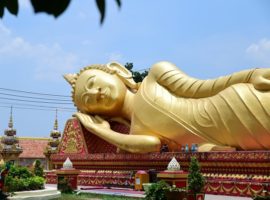 Vat That Khao, the Reclining Buddha, in Vientiane. (Photo: World Watch Monitor)