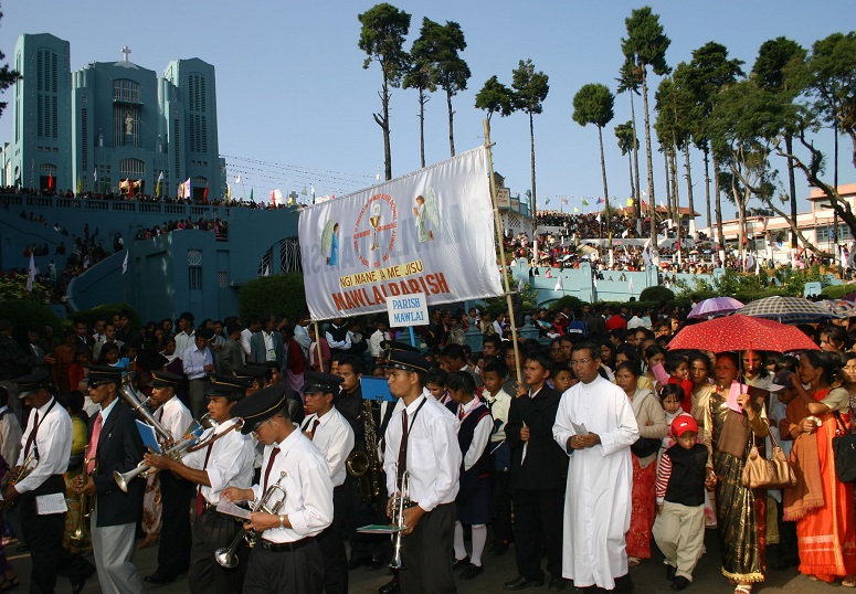 the Catholic Cathedral feast in Shillong in Nov 2009
