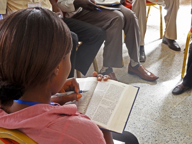 Girl reading her Bible in Sudan where Christians and other minorities are still under pressure despite a change of government in 2019 (Photo: World Watch Monitor)