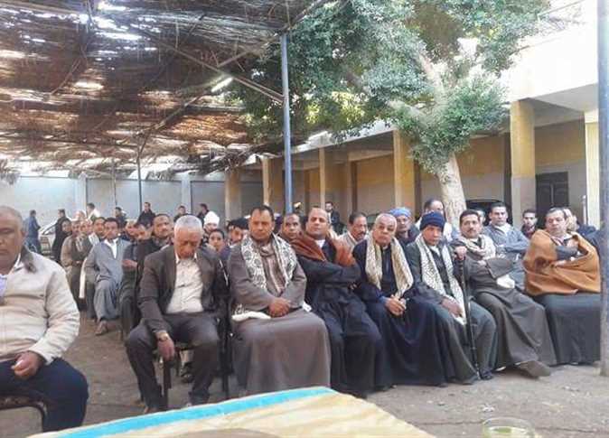 The reconciliation session of the Coptic and Muslim communities in Al-Koumair village. (World Watch Monitor)