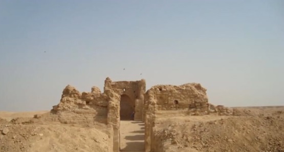The first-century Church of Kokheh receives its first visitors in 20 years. (Screenshot from a YouTube video posted by Dankha Joola)
