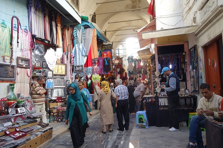 People walking in the Medina in Sfax, a city on Tunisia's east coast. (Photo: World Watch Monitor)