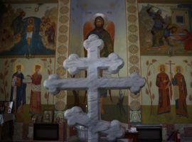 Inside an Orthodox Church in Almaty