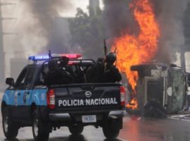 More violence erupted during another anti-government protest in the capital Managua on Sunday (2 September) in which at least three people were injured. (Photo: INTI OCON/AFP/Getty Images)