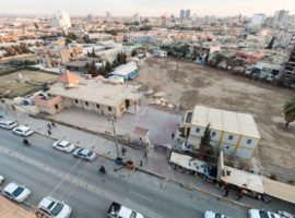 The site of Mar Elia Church in Erbil, the capital of Iraqi Kurdistan region, where hundreds of Christians camped, displaced by Islamic State. (Photo: World Watch Monitor)