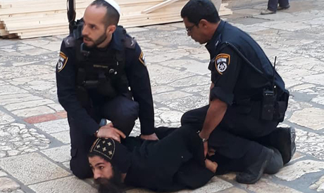 Israeli police said they forcibly removed the priests after the clergymen blocked the entrance to the chapel. (Picture: Coptic Orthodox Patriarchate of Jerusalem)
