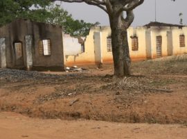 Burned church in a village in Nigeria's southern Kaduna after an attack by suspected Fulani gunmen. Violence attributed to militant herdsmen in Nigeria reached a record high last year. (Photo: World Watch Monitor)